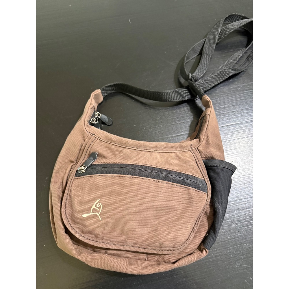 Overland Equipment Brown Canvas Crossbody Bag Chico CA Made Messenger Bag